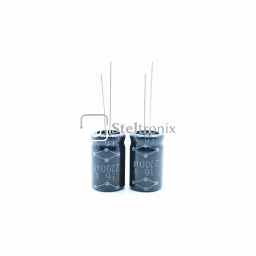 Multicomp Electrolytic Capacitors 16V 2200uF Pack Of 2 - Capacitors