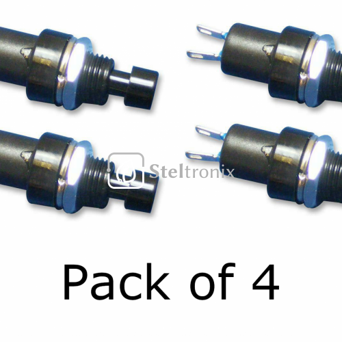 Momentary Switch Pushbutton R13-509B-05-BB Pack Of 4 - Buttons & Switches